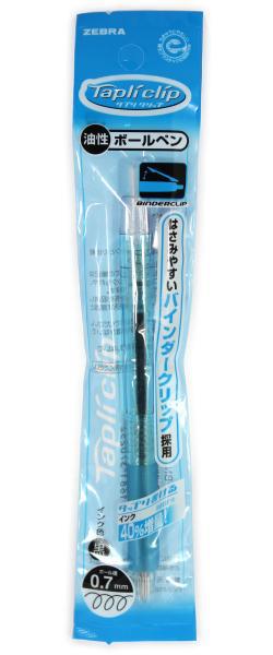 ゼブラ タプリクリップボールペン0.7 ライトブルー P-BN5-LB