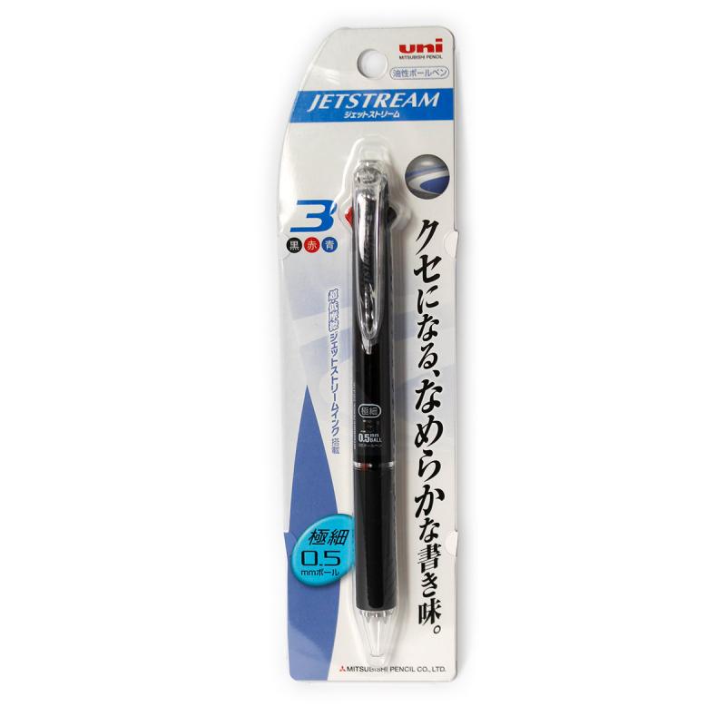 三菱鉛筆 ジェットストリームボールペン0.5mm 3色ブラック SXE3-400-05.24