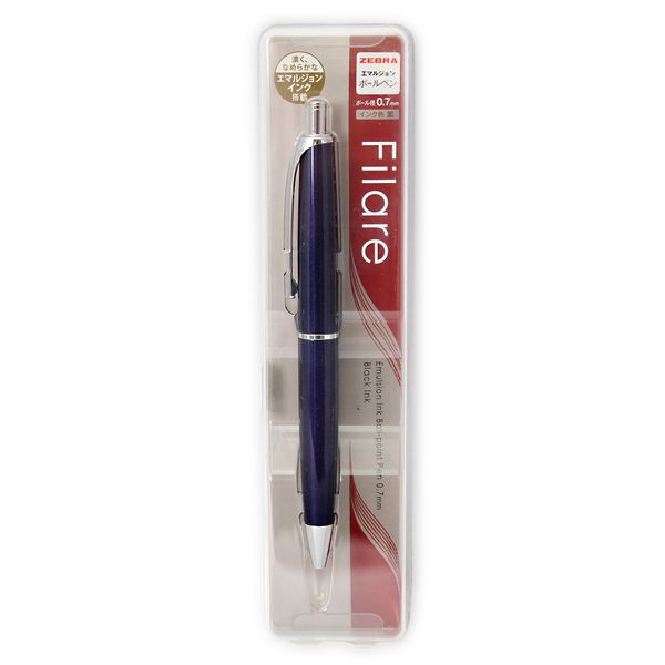 ゼブラ Filare エマルジョンボールペン ノック式 ブルー P-BA70-BL