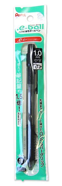 ぺんてる ドットイーボールペン中字 1.0黒 XBK130A