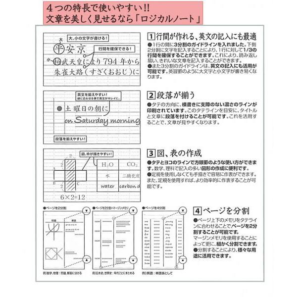 ナカバヤシ ロジカルノート A罫5冊パック ノ-B501A-5P