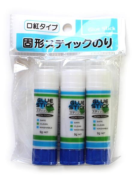 ナカトシ産業 固形スティックのり 3本パック 231