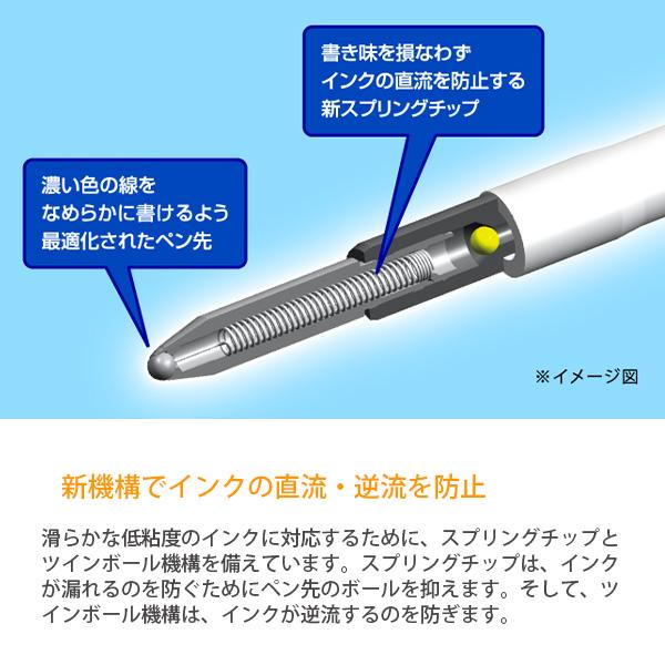 三菱鉛筆 油性ボールペン ジェットストリーム 0.5mm 赤 SXN1500051P.15 白軸