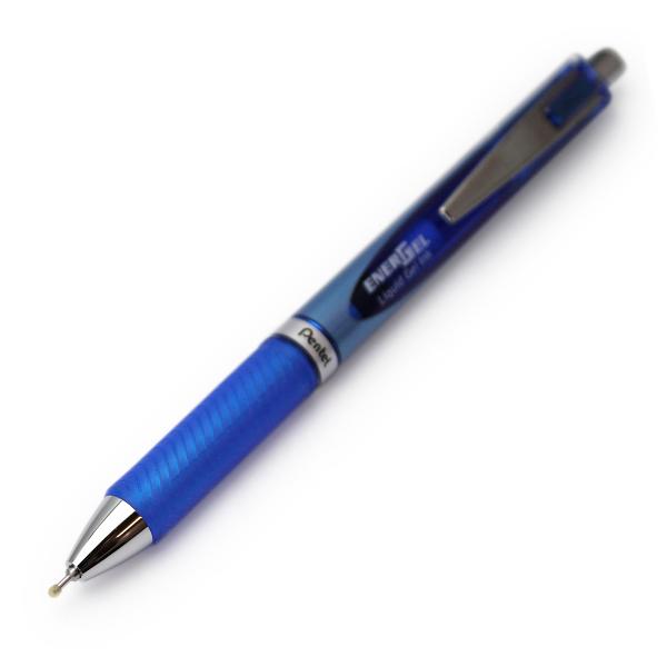 ぺんてる エナージェルボールペン 0.5mm 青インキ BLN75-C