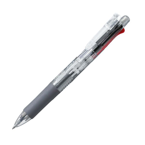 ゼブラ クリップオンマルチ clip-on multi 0.7mm油性ボールペン・0.5mmシャープ 多機能ペン 軸色透明 B4SA1-C