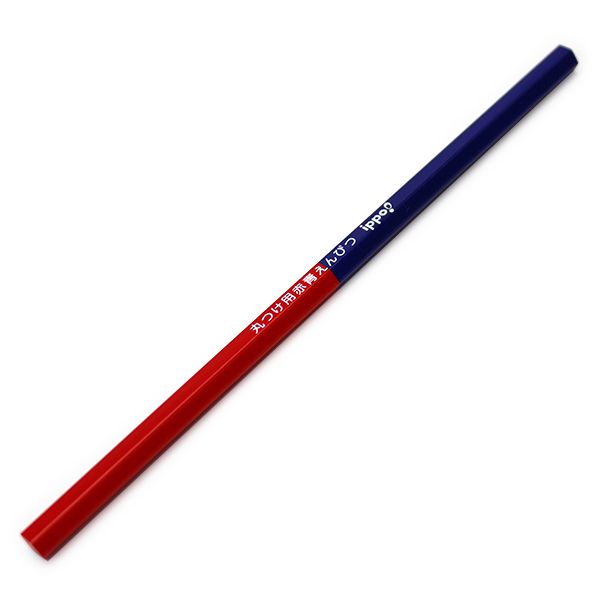 トンボ鉛筆鉛筆 ippo! イッポ! 丸つけ用 赤・青(赤・藍)えんぴつ RED BLUE　PENCIL 六角軸 赤:藍＝5:5 CV-KIVP