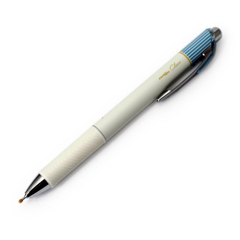 エナージェルボールペン クレナ 0.4mm 極細 サックスブルー XBLN74LS-A : ブングオーダー