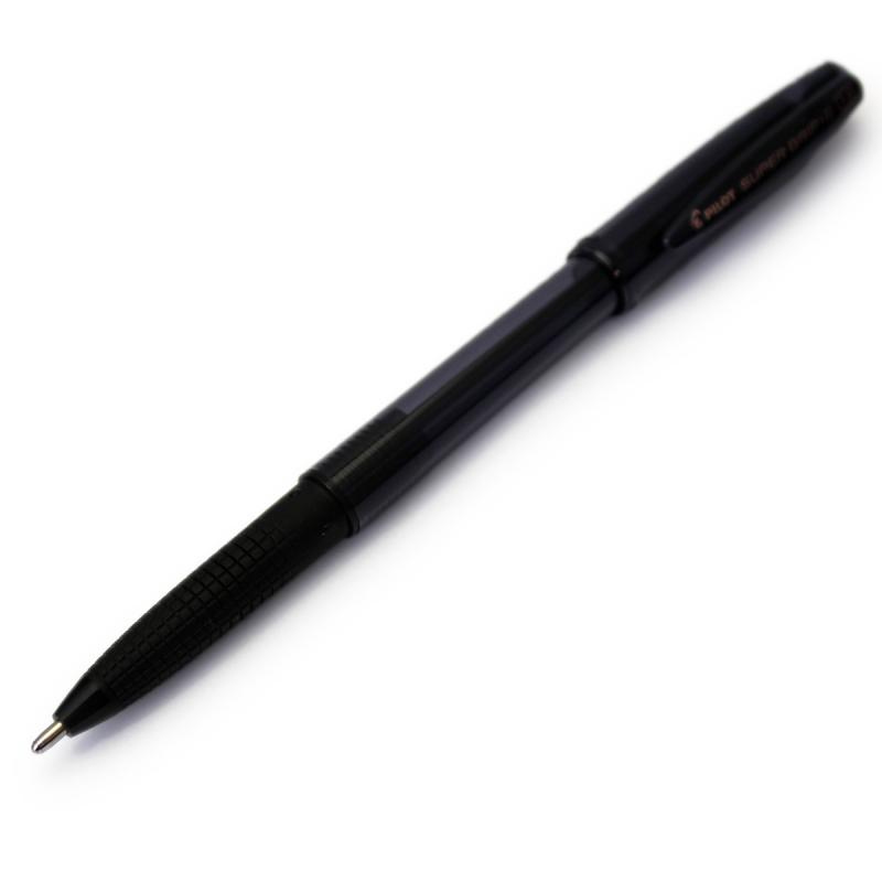 スーパーグリップGボールペン キャップ式 1.6mm 超極太 黒 P-BSGC-10BB-BB