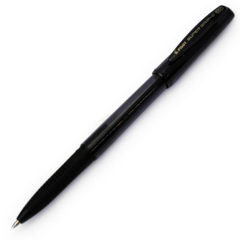 スーパーグリップGボールペン キャップ式 1.0mm 中字 黒 P-BSGC-10M-BB
