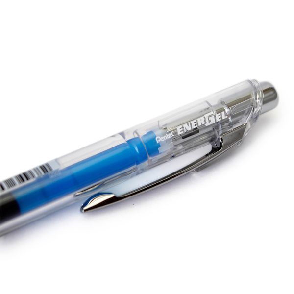 ぺんてる エナージェルボールペン インフリー 0.5mm ブルー 極細 ニードルチップ BLN75TL-C