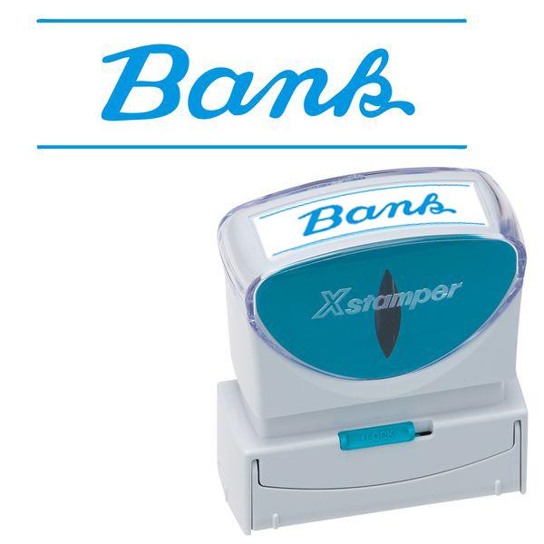 シャチハタ X2ビジネス キャップレスB型 藍 BANK X2-B-13193