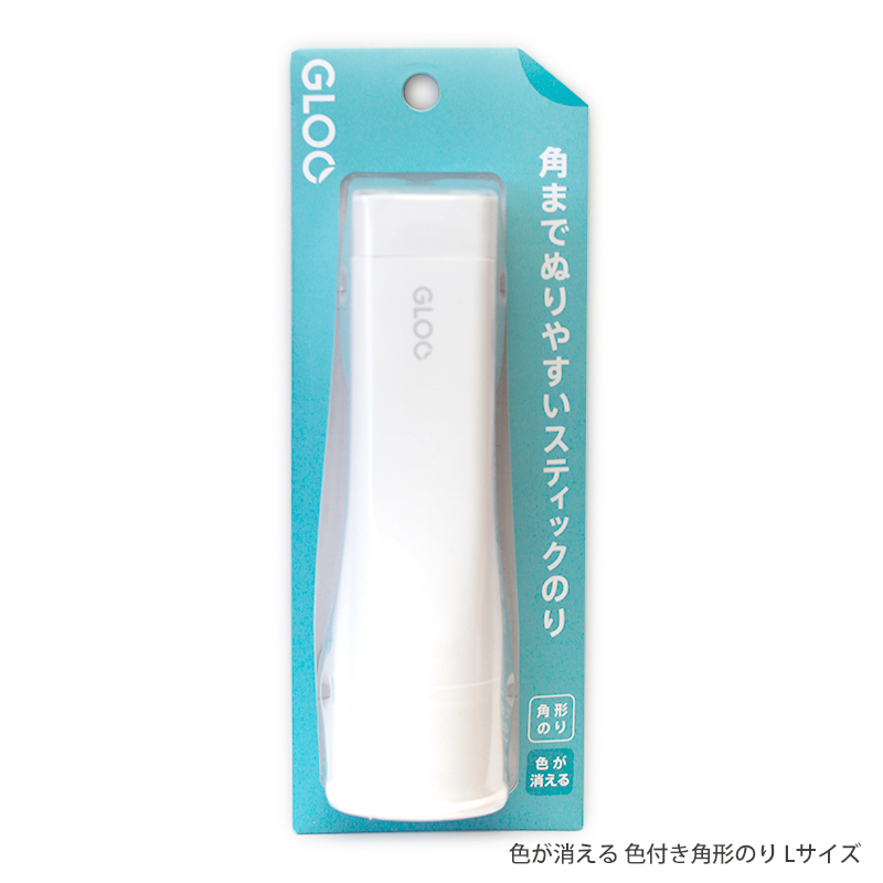 コクヨ グルースティックのり GLOO 色が消える 色付き 角形のり Lサイズ タ-G313-1P 乾くと色が消える 角までぬりやすい