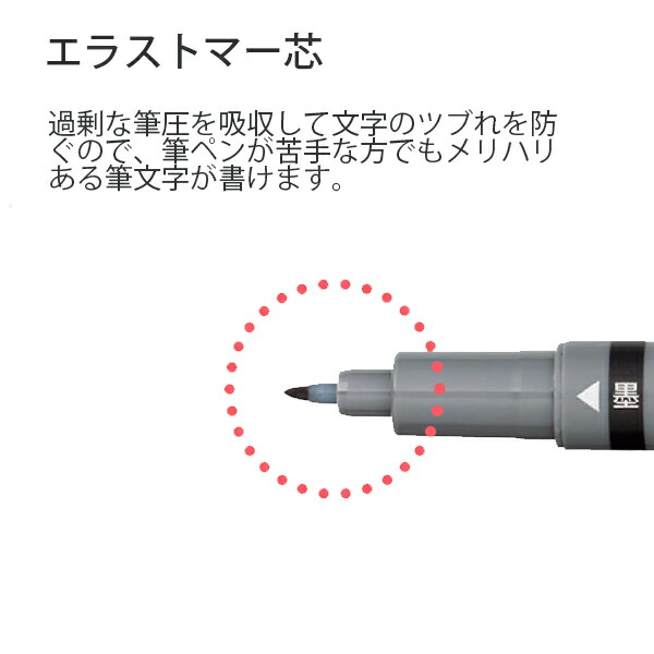 トンボ鉛筆 筆之助 慶弔ツインS GCD-121 筆ペン 墨色/薄墨 はがきから祝儀袋・香典袋まで 耐水 耐光 お助けテンプレート付