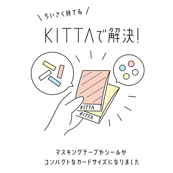 キングジム KITTA キッタクリア(ヒカリ) KITT004 40枚入(10枚×4柄) 貼ってはがせるフィルム素材 透明マスキングテープ