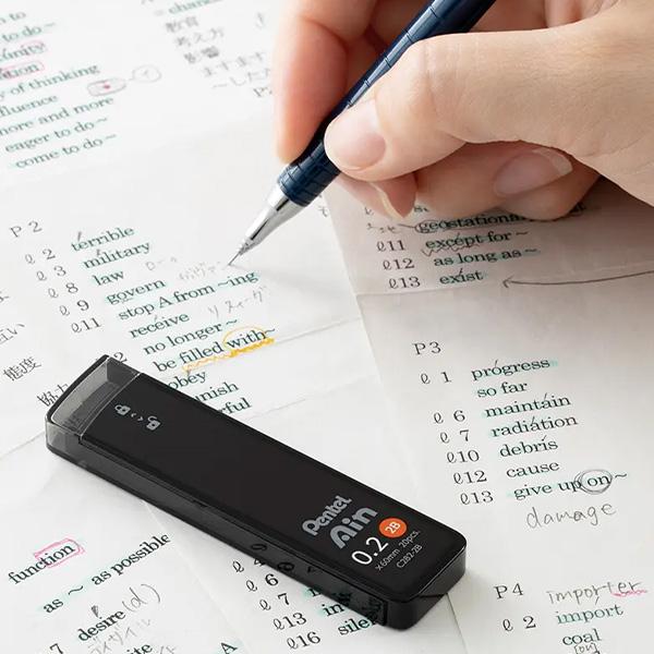 ぺんてる Pentel Ain シャープペンシル替芯 C283-2B アイン替芯 0.3 2B