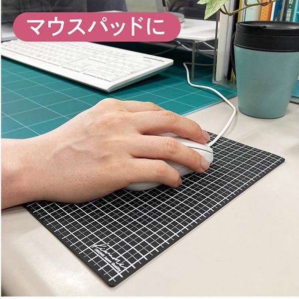 共栄プラスチック Kiwami ライティングマット WRITING MAT 下敷 A4+ 306×228mm 2.0mm厚 ブラック(梨地) WMS-A4-BL 書き心地極める究極の下敷 リバーシブルタイプ 表面：方眼 / 裏面：無地