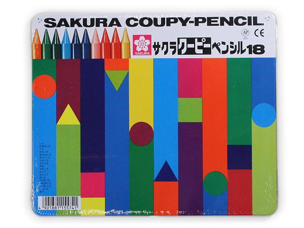 サクラクレパス クーピーペンシル18色 FY18