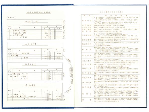 日本ノート 簡易帳簿(青色申告用) アオ4 経費帳 青-4 アピカ 事業上の費用 仕入以外科目記入する