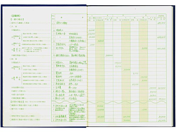 日本ノート 簡易帳簿(青色申告用) アオ9 青色現金式 青-9 アピカ 所得計算 現金主義
