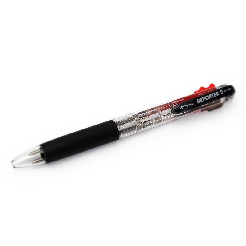 トンボ鉛筆 リポーター2ボールペン 透明 FCB-124