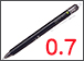 フリクションノック0.7mm