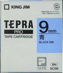 キングジム テプラPROテープ青黒文字9mm SC9B - ウインドウを閉じる