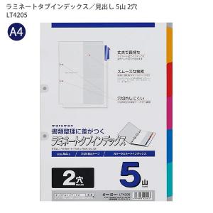 マルマン A4ラミネートタブインデックス2穴5山 LT4205 - ウインドウを閉じる