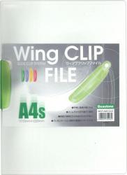 ビュートンジャパン ウィングクリップファイルグリーン WCF-A4S-CG - ウインドウを閉じる