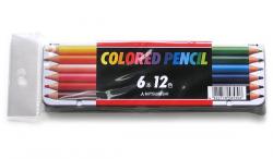 三菱鉛筆 色鉛筆6本12色 K51212C - ウインドウを閉じる