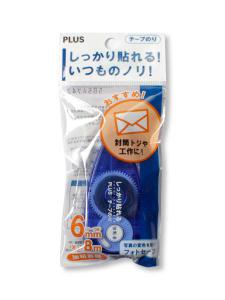 プラス テープのり強粘着使い切りタイプ6mm幅x8m TG-510 - ウインドウを閉じる