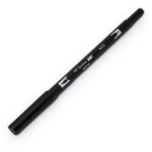 トンボ鉛筆 デュアルブラッシュペン 水性マーカー ブラック AB-T N15 - ウインドウを閉じる