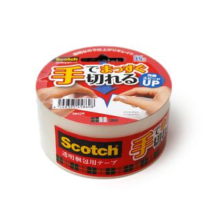 3M 透明梱包用テープ 透明 手でまっすぐ切れる 幅48mm×長さ35m 3842K - ウインドウを閉じる