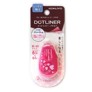 コクヨ テープのり ドットライナー プチモア 6mm×8m 強粘着 ハート柄 タ-D927-06-1 - ウインドウを閉じる