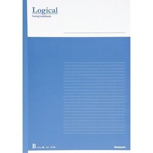 ナカバヤシ ロジカルノート ロジカル罫 きれいなノートA4 B罫 ブルー ノ-A402B-B 学校 授業 綺麗に記入 読みやすい文字 文章を美しく見せる 行間段落が揃う 図表の作成ページの分割 ノートが綺麗にとれる - ウインドウを閉じる
