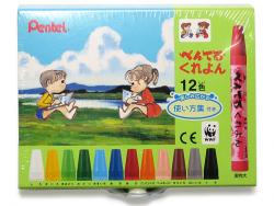 ぺんてる くれよん12色 使い方集付 PTCR-12 - ウインドウを閉じる