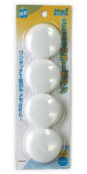 マグエックス カラーボタン40mm白 MFCB-40-4P-W - ウインドウを閉じる