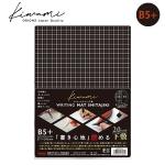 共栄プラスチック Kiwami ライティングマット WRITING MAT 下敷 B5+ ブラック WMS-B5-BL 書き心地極める究極の下敷 リバーシブルタイプ 表面：方眼 / 裏面：無地